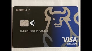 An ultra high limit credit card Merrill Accolade Visa Signature with a 75000 credit limit [upl. by Dasi]