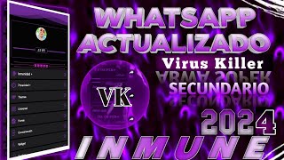 VIRUS KILLERWHATSAPP INMUNE ACTUALIZADO 2024   supper imune antivirus whatsapp mods 2024 [upl. by Emsoc]