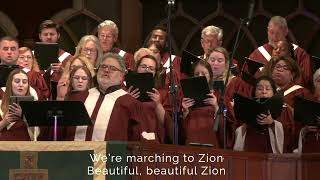 Marching to Zion UMH 733 FUMC Houston 7282024 [upl. by Tebor]