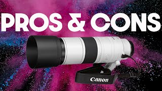 Canon RF 200800mm Pros amp Cons [upl. by Annavas49]