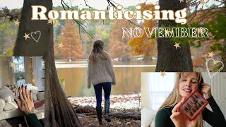 Romanticize November Forest Bathing Wine Red Nails Fall makeup Glamnetic Haul [upl. by Rothmuller]