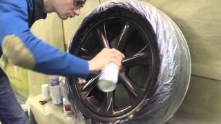 Как окрасить диск в Plasti Dip Plasti Dip Metalizers Violet Red Blue and Green [upl. by Eerdua]