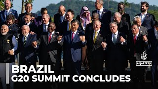 G20 summit concludes in brazil Little consensus on a position to war in Ukraine [upl. by Pacien]