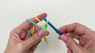 Learn to Crochet a TwoColor Braided Cord [upl. by Qiratla]