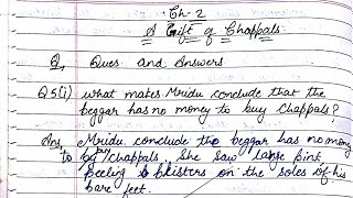 A gift of chappals QUESTION ANSWERS FULL EXPLAINATION chapter 2 class 7th English [upl. by Ravel814]