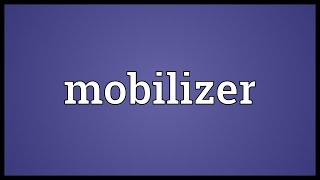 Mobilizer Meaning [upl. by Jecho805]