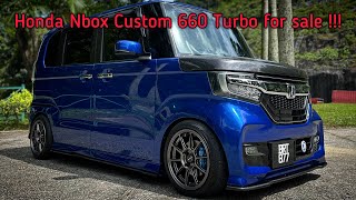 Honda Nbox Custom 660 Turbo For Sale rm89999  Serious buyer 01137003710  ipoh perak [upl. by Everara]