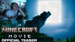 xQcs Reaction after watching Minecraft Movie Teaser [upl. by Griffis]