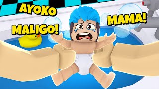 PALIGUAN ANG BABY NA AYAW MALIGO  Roblox  Bath The Baby [upl. by Karrah1]