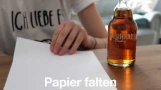 Tutorial Bier mit einem Blatt Papier öffnen [upl. by Cairns]