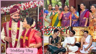 ಅಣ್ಣನ ಮದುವೆ 💍 Wedding Vlog 👩‍❤️‍👨 Big Day for the new couple ♥️ Kannada Vlogs [upl. by Spielman]