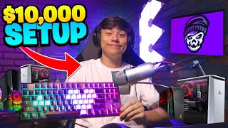 My NEW Gaming SETUP TOUR 10000 [upl. by Luapnoj]