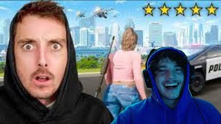 Fultzs Reacts to LazarBeam Getting 5 Stars in Every GTA [upl. by Gideon]