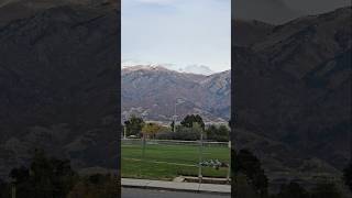 Light dusting of snow but only on 2 peaks utah [upl. by Olonam]