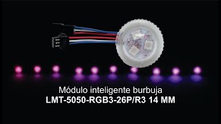 Módulo burbuja de 3 LEDs 14mm  LMT5050RGB326PR3 [upl. by Odlonra]