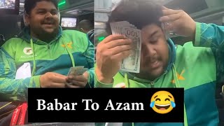 Azam to Babar 😂 Bohat Garmi Hai 😂  Azam KhanBabar Azam funny video 😂 [upl. by Nelleh]