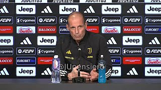 Conferenza stampa ALLEGRI pre JuveRoma quotSono molto legato ad Andrea Agnelli sul mio contrattoquot [upl. by Fariss]