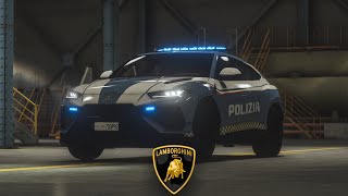 GTA V  Lamborghini Urus Performante Polizia Stradale  FiveM Ready [upl. by Rew]