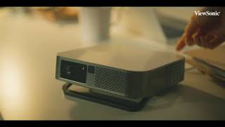 Work in an Instant  ViewSonic M2e  Instant Smart 1080p Portable LED Projector [upl. by Damha973]