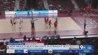 NMSU volleyball swept by New Mexico [upl. by Genovera572]