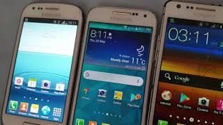 Samsung Galaxy S3 vs S4 Mini vs S2 vs S3 Mini [upl. by Yenwat595]