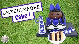 How To Make a Cheerleader Cake  Step by Step Cake Tutorial  Thalias Cakes [upl. by Ennayehc767]