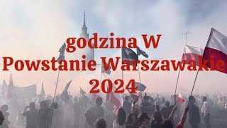 Godzina W Rocznica Powstania Warszawskiego 2024 [upl. by Lurline]