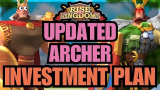 How to MASTER ARCHERS The earlyLate game Investments to maximse value Rise of Kingdoms [upl. by Ahsinrat]