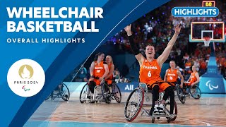 Wheelchair Basketball Highlights  Paris 2024 Paralympic Games ❤️💙💚 [upl. by Campagna]