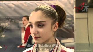 In Interview Aliya Mustafina RUS [upl. by Aeniah]