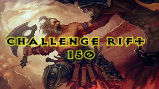 Diablo 3  Challenge Rift 150  Barbarian [upl. by Kayle]