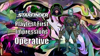 Starfinder 2e Operative First Look [upl. by Noryt]