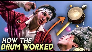 The Karate Kid Crane Kick Drum Technique amp Kata Fully Explained The Real Martial Arts Revealed [upl. by Grizelda]