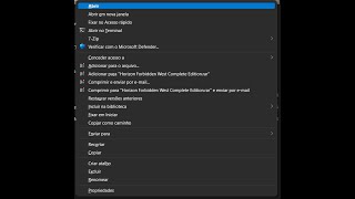 MENU BOTÃO DIREITO WINDOWS 11 DESATIVAR  ATIVAR MOSTRAR MAIS OPÇÕES [upl. by Adiarf657]