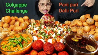 Eating Panipuri Dahi Puri  Big bites  Asmr eating  Mukbang  Golgappe Eating  Phuchka Eating [upl. by Liuqnoj]