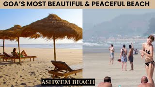 Goas Most Beautiful Ashwem Beach 🏖️ 🏝️  TOP BEACHES IN GOA [upl. by Ecinnaj]