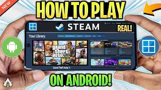 🔥 How To Run Steam On Android amp Play Steam PC Games Winlator Windows Emulator [upl. by Rufford]