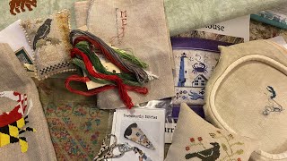 Casual  Country Stitchers Join Liz for Needlework…Finishes Progress and Happenings CSV203 [upl. by Acirea]