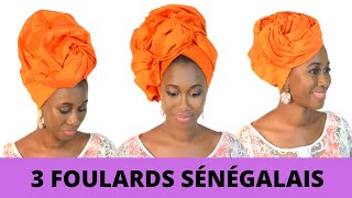 Moussor turban shantoum  Foulard sénégalais simple  Easy head tie styles [upl. by Afton80]