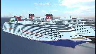 Spirit Class Timelapse  Cruise Line Simulator 2 ROBLOX [upl. by Ael654]