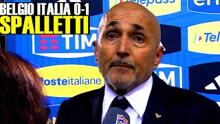 BELGIO ITALIA 01 SPALLETTI SI ALTERA CON GIORNALISTA NATIONS LEAGUE [upl. by Whiffen92]