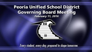 PUSD Governing Board Meeting February 11 2016 [upl. by Kerek]