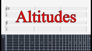 【TABS】Jason Becker  Altitudes  Sweep Arpeggio Section [upl. by Sirromed923]