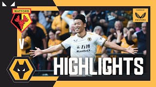 HWANG ON HIS DEBUT  Watford 02 Wolves  Highlights [upl. by Knowlton]