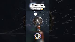 Wassertropfen umkreisen eine geladene Metallkugel 🤯 experiment wasser iss [upl. by Kory]