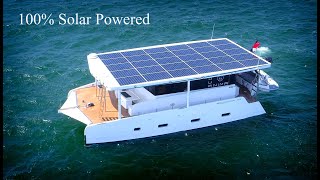 Azura Marine Aquanima 40 quotSolar Eclipsequot Solar Catamaran Powered by the Sun Tesla of the Seas [upl. by Eidnam]