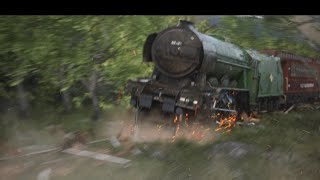 Blender Train Crash Animation Short Film [upl. by Nowtna]