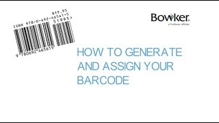 How to Generate and Assign a Barcode for Your Book [upl. by Hirst]