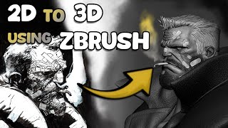 Sin City Marv  ZBrush Speedsculpting  Inspired by the art of Gerardo Zaffino  Classic Music [upl. by Elyrad]