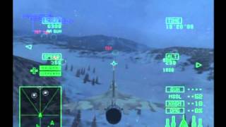 Ace Combat 5 The Unsung War  Mission 14  Ice Cage  F16XL [upl. by Norrab222]